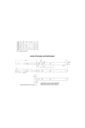 Шариковые направляющие PUSH DB4515Zn/300