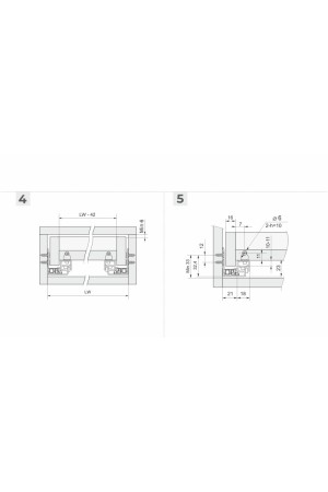 Направляющие скрытого монтажа B-Slide DB8782Zn/550