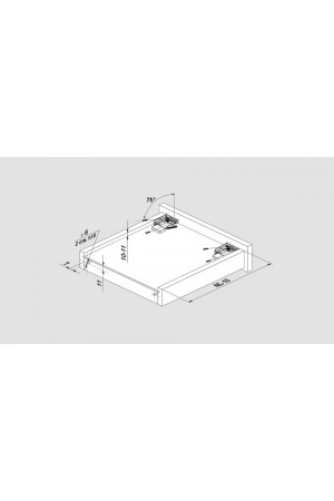 Направляющие скрытого монтажа В-Slide DB8882Zn/270
