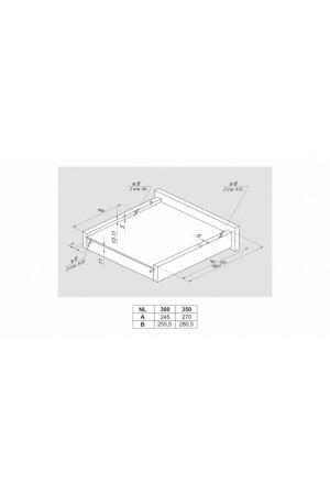 Направляющие скрытого монтажа B-Slide DB8883Zn/300