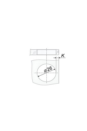 Мебельная петля без заглушки H501B/0410