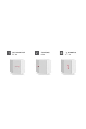 Мебельная петля без пружины и ответной планки EVO PUSH LINE 45 S H945C02/BN
