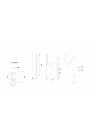 Мебельный крючок ZIGZAG K107MDN.13