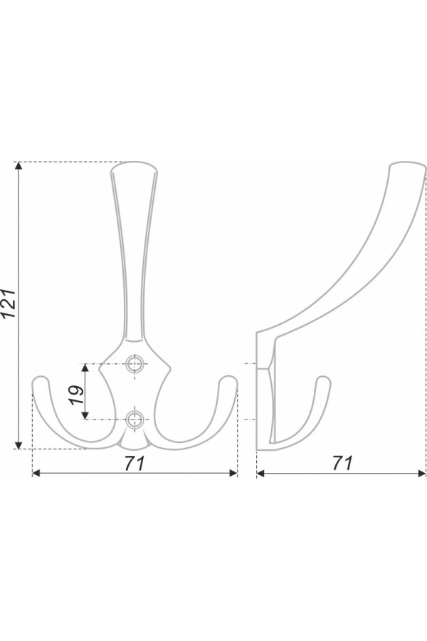 Мебельный крючок K302AB.6