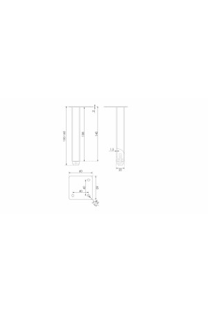 Мебельная опора STATUS N334GR.2/150