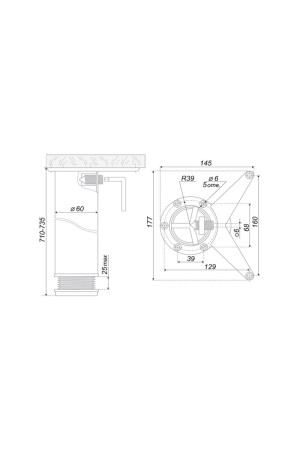 Мебельная опора N401SC.4