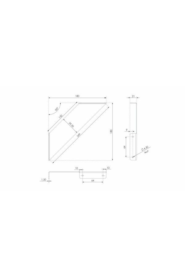Полкодержатель SPATO P305BL.4