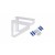 Полкодержатель CORNER P306W.4 Полкодержатель CORNER P306W.4