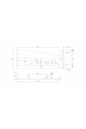 Полкодержатель GATE P307BL.4