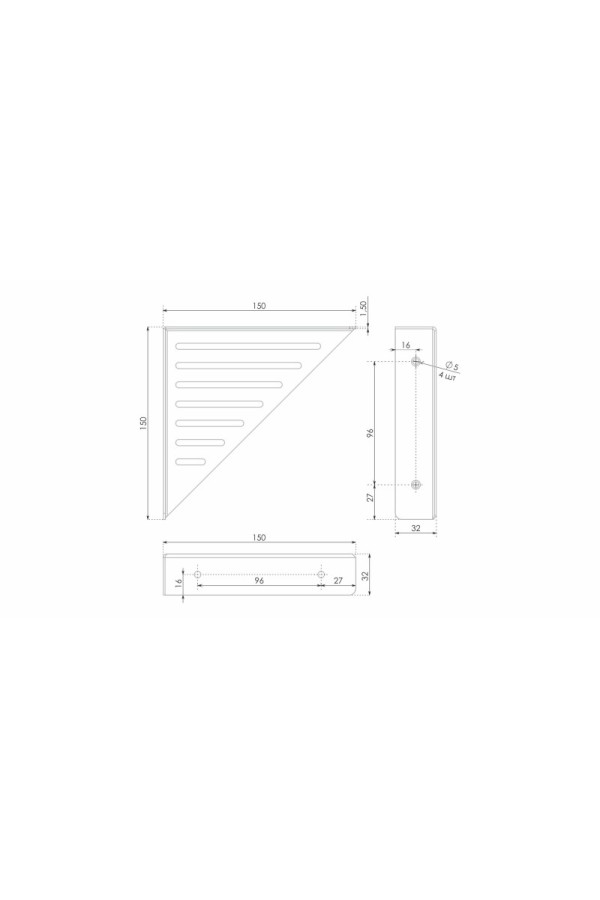 Полкодержатель BRIDGE P309BL.4