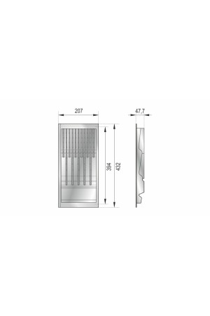 Блок для ножей BLӦKI PC15/GRPH/206x430