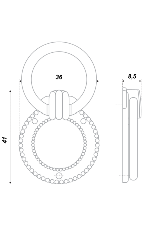 Мебельная ручка RC043AB.3