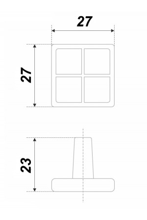 Мебельная ручка DONNA RC114MAB/Bg.4