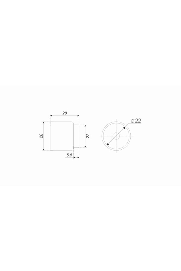 Мебельная ручка ROLL NUDE RC281MBSN.4
