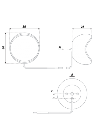 Мебельная ручка RC301CP/WWL.22