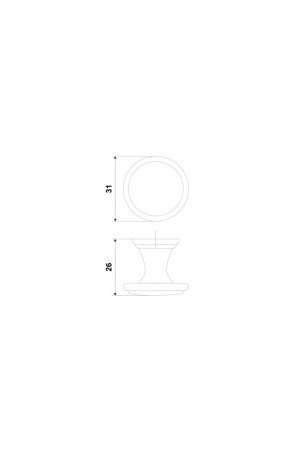 Мебельная ручка ODA RC302CP/W.4