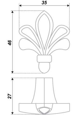 Мебельная ручка RC423CP.4