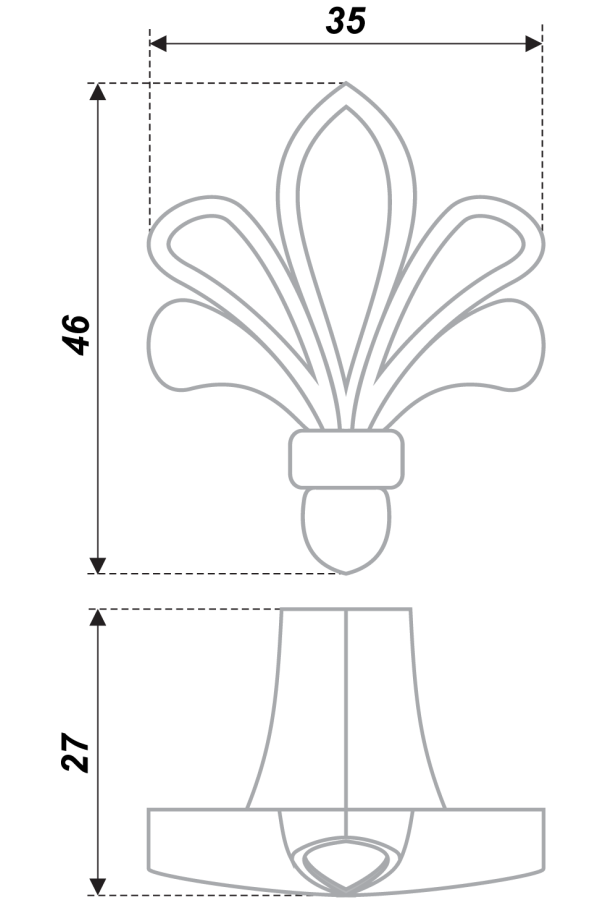 Мебельная ручка RC423CP.4