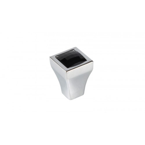 Мебельная ручка CRYSTAL RC425CP/CrBl.4