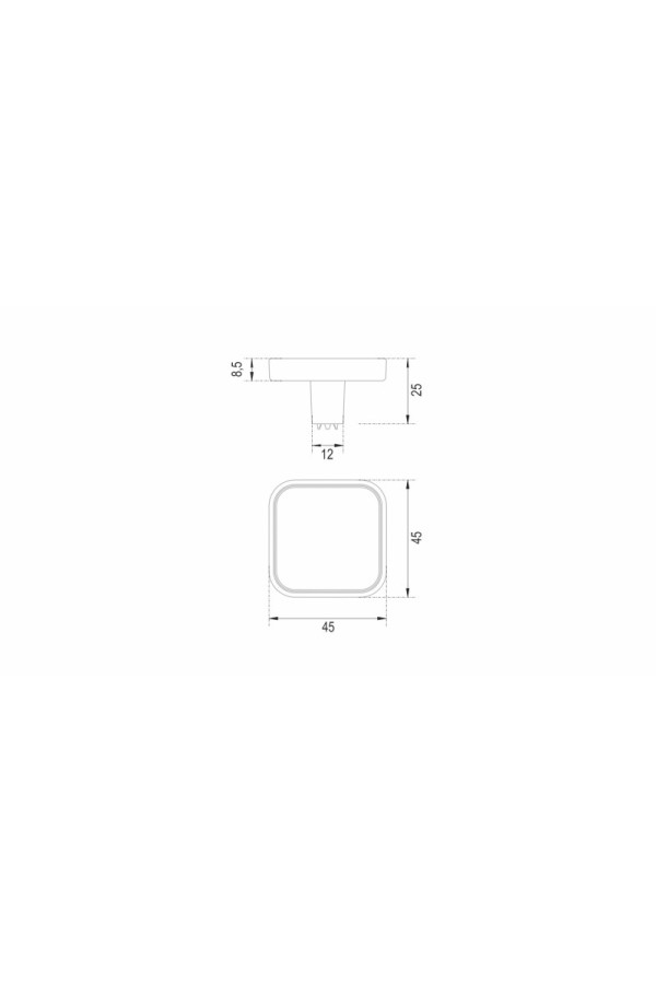 Мебельная ручка CUBO BASICO RC524GR.1/W
