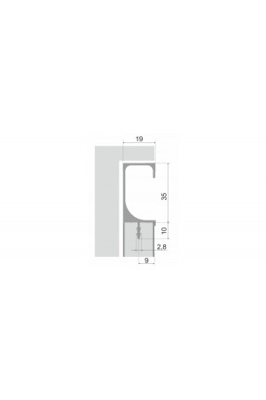 Мебельная ручка С-LINE RP002BL.1/000/3000