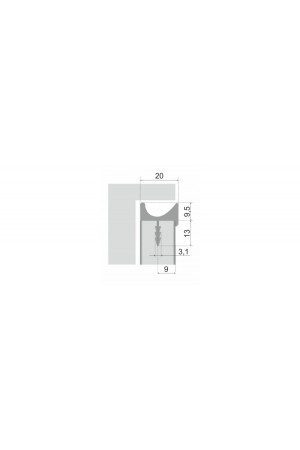 Мебельная ручка U-LINE RP004BL.1/000/3000