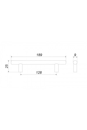 Мебельная ручка RR001SN.4/128