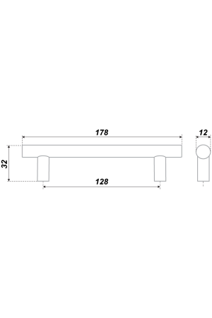Мебельная ручка RR002BAC.5/128
