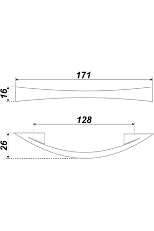 Мебельная ручка RS005SG.4/128