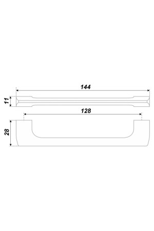 Мебельная ручка RS038SC.4/128