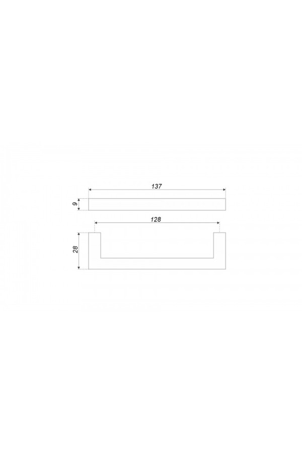 Мебельная ручка QUADRA RS043W.4/128
