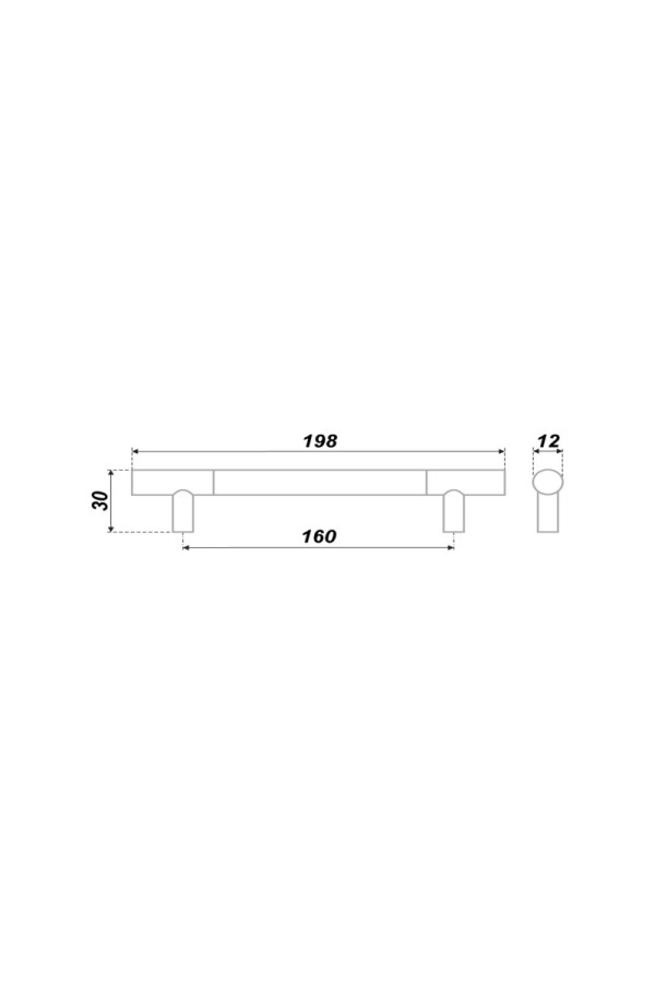 Мебельная ручка RS055CP/SC.4/160
