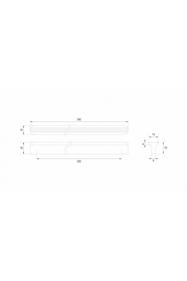 Мебельная ручка SHELL RS064SC.4/320