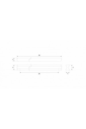 Мебельная ручка VOLNA RS065GR.4/320