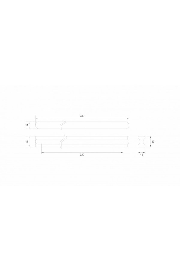 Мебельная ручка VOLNA RS065GR.4/320