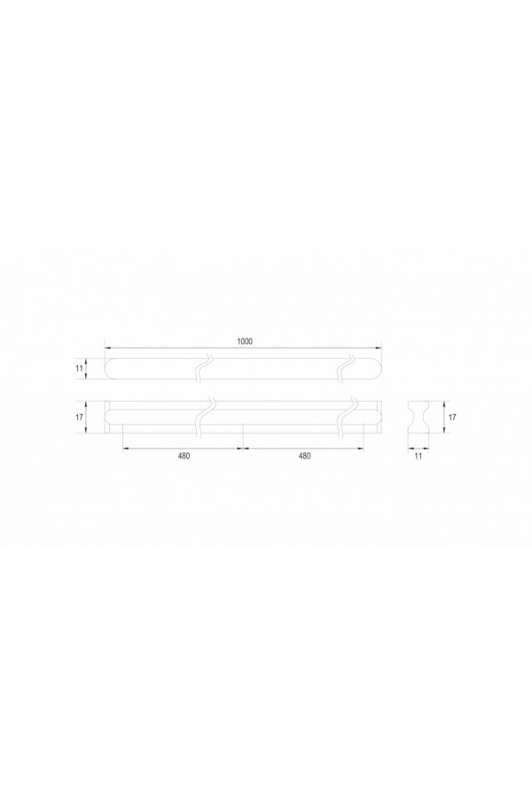Мебельная ручка VOLNA RS065SG.4/960
