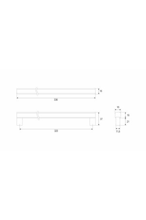 Мебельная ручка ALLEN RS067BR.5/320