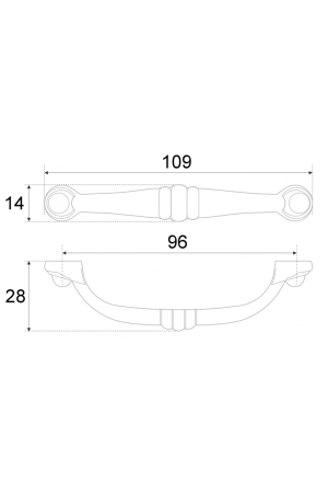 Мебельная ручка BARSA RS081AB.3/96