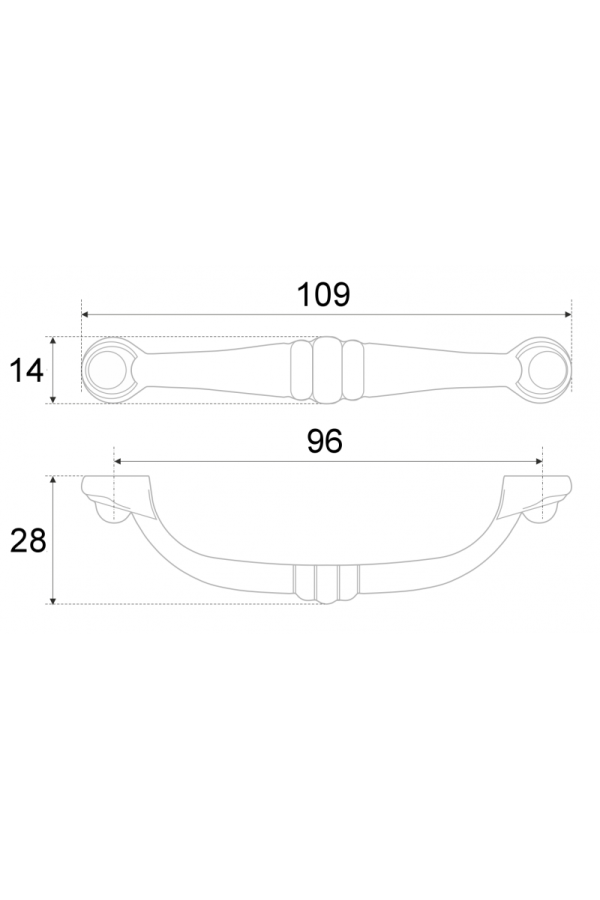 Мебельная ручка BARSA RS081AB.3/96
