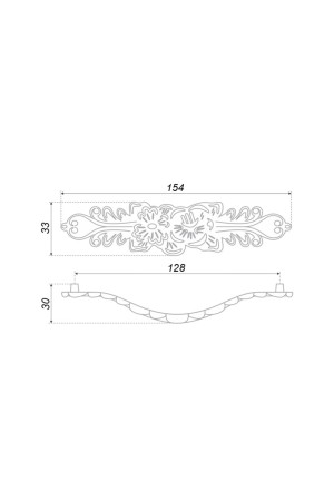 Мебельная ручка LACE RS088CP/W.3/128