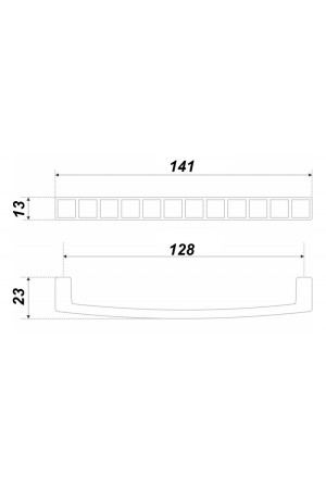 Мебельная ручка DONNA RS120MAB/Bg.4/128