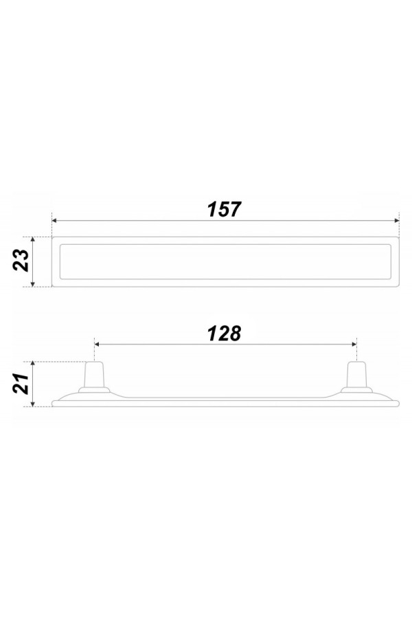 Мебельная ручка TOTEM RS123BAZ.4/128/W
