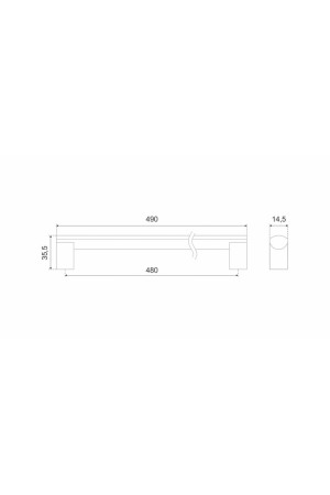 Мебельная ручка RS152AL.19/480