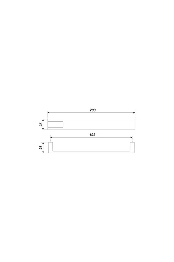 Мебельная ручка RS189BSN/CP.4/192