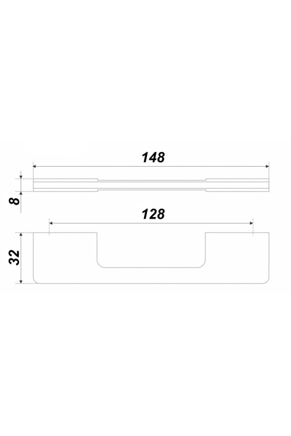 Мебельная ручка EOS RS193CP.4/128