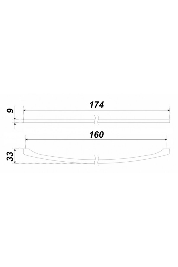 Мебельная ручка COSTA RS221BSN.4/160