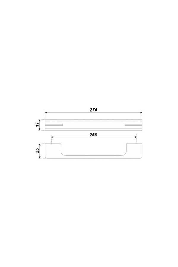 Мебельная ручка MONOHROME RS267CP/BSN.4/256