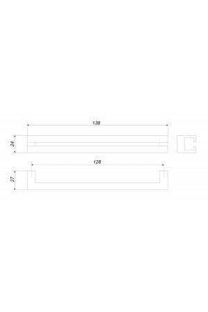 Мебельная ручка RS273W.3/128