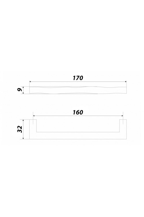 Мебельная ручка ArtAQUA RS280BL.4/160