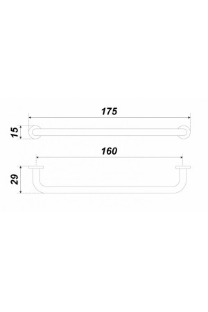 Мебельная ручка HYGGE RS293BL.4/160